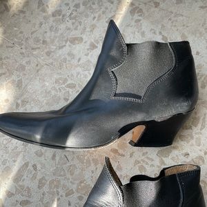 acne studio leather booties